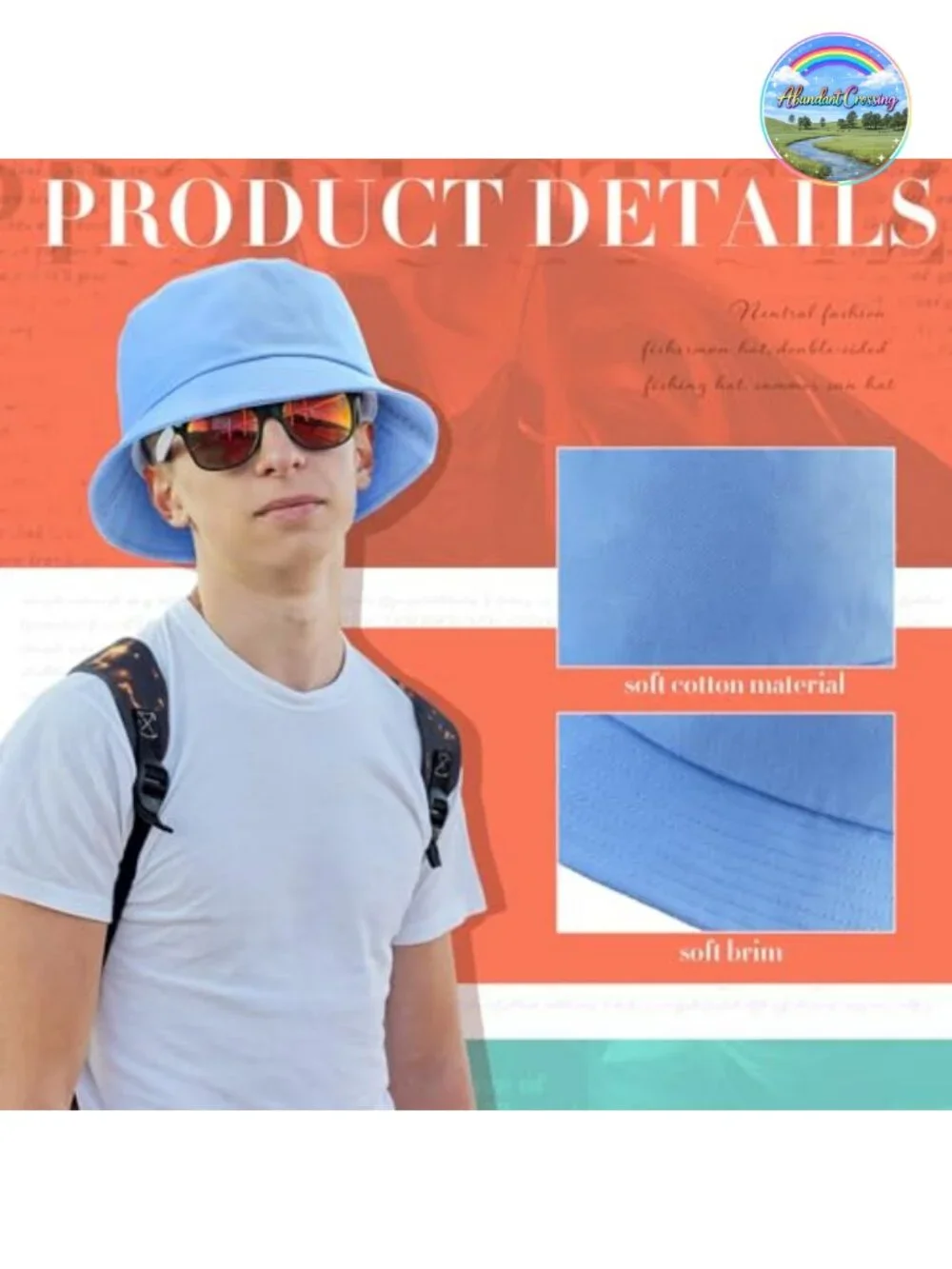 3 Pack Oversized Wide Brim Bucket Hats XXL Cotton Sun Protection Unisex